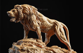Cgtrader - Lion Sculpture 3d print model 3D print model