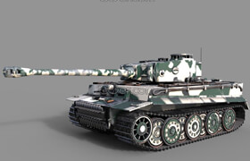 Cgtrader - WW2 models Tank Tigr 1