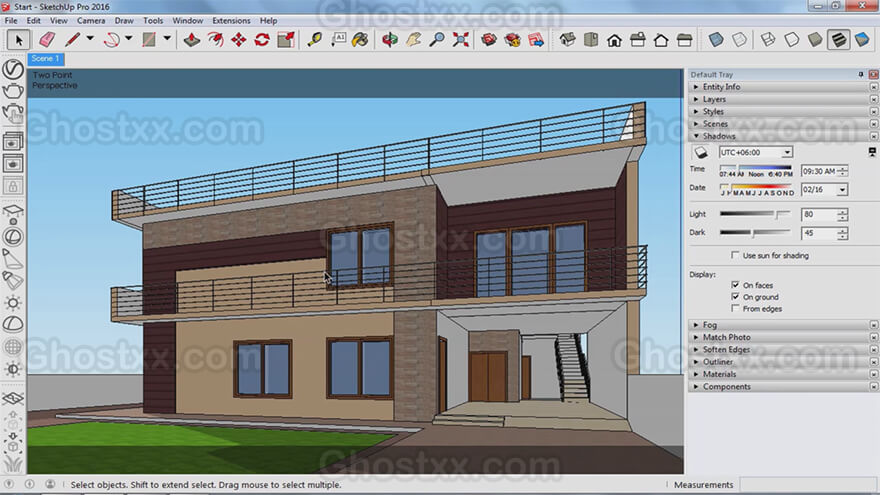skillshare - sketchup exterior rending with vray