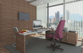 Udemy - Revit Arch.  Modeling & Rendering Interior office project