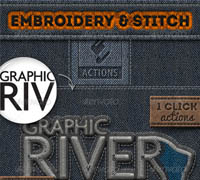 graphicriver - Sewing Embroidery Effect in Photoshop