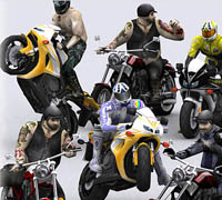 3DRT-Motorbikes Package animated