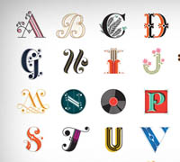9套Skillshare系列的平面设计，字体设计教程