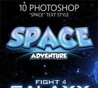 GraphicRiver - Space Game Photoshop Text Styles