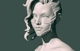 Hazardousarts - Sculpting a female character in Zbrush