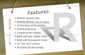 PS Actions set #1 - Realistic Shadow Generator