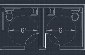 Digital Tutors - Drawing an Accessible Restroom Layout in AutoCAD