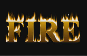 Learn to create Text fire effect in Adobe Photoshop
