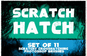 creativemarket - JenHoney Scratch Hatch Brushes