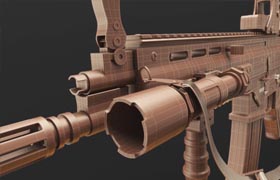 Digital Tutors - Modeling an Assault Rifle in Blender