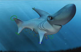 Digital Tutors - 在 3ds Max 里建模并绑定一直卡通鲨鱼