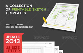 graphicriver - Printable Sketch Templates