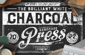 Creative Market - Charcoal Press effect