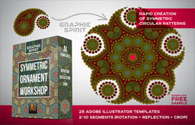 Creative Market - Symmetric Ornament Workshop [Ai]
