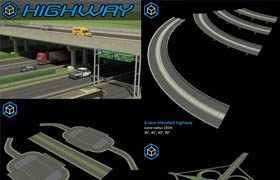 turbosquid - 3D Highway Elements Pack