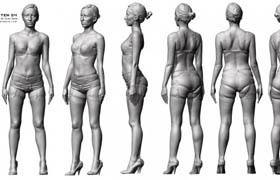 3D Scan Store - a young adult female