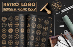creativemarket - Retro Badge & Stamp Logo
