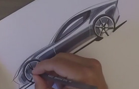 SkillShare - Car Design Sketching How to sketch a sports car with markers