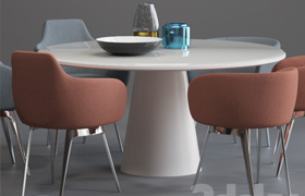 COR Roc chair and Conic Table