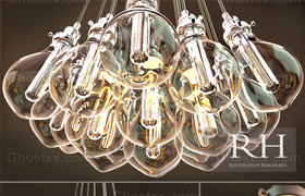 Edison lamp RH TEARDROP GLASS FILAMENT