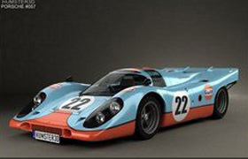 Porsche 917 K 1969 - Vray - 3D model