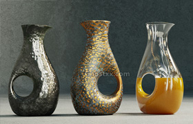 glass jar and vase