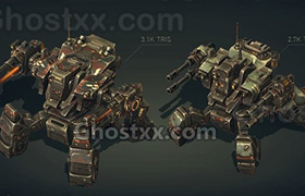 Mech Constructor - Spiders and Tanks - 3D Model