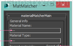 material matcher - 3dsmax script