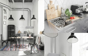 Corona Loft Kitchen + 3D Models