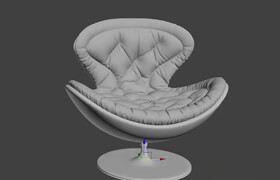 Modeling armchair 3d max and marvelous designer  ​