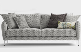 Моделирование дивана -Gentry 105 two seater sofa- в 3d max и marvelous designer  ​