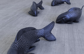 Sculpture fish carp