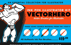 Creativemarket - VectorHero  Brushes for Illustrator