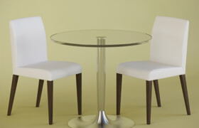 Table and chairs: Calligaris Planet & Calligaris Eudora