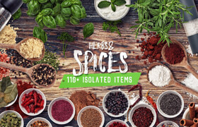 Creativemarket - Herbs & Spices - Isolated Food Items 2210606   ​