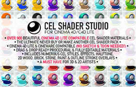 Eyedesyn Cel Shader Studio for Cinema 4D