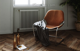 Paulistano Leather Chair - 3d model
