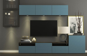 TV cabinet Ikea Besto / Besta Hallstavik (dark blue).