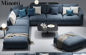 Minotti Andersen sofa _CLYFFORD_Modular sofa