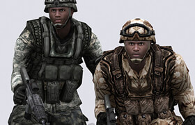 3DRT - characters US army marines ver 1.0