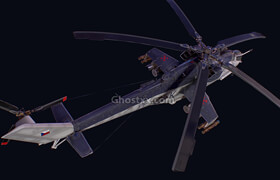 Artstation - Mi24 Helicopter 3D Model