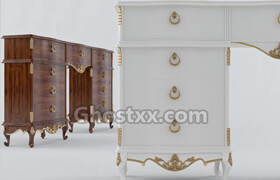 Classical table Whitе&Wood