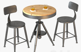 Table and stool Loft mini