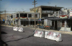 CGTrader - 25 Afghanistan City Buildings Props for Games Low-poly 3D model