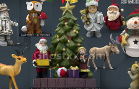 Cubebrush - Christmas Ornaments Pack - 3dmodel