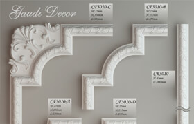 Ceiling molding corner pieces &quot;Gaudi Decor&quot;