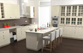 SketchUp - Click-Cuisine 2 - Kitchen of a button LT + PRO 2