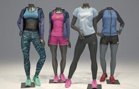 Creative Market - Female mannequin Nike pack 2 2126478