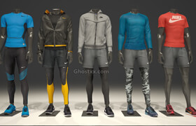 CreativeMarket - Male Mannequin Nike Pack