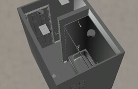 3ds Max tutorial Interior Architectural Design Bathroom